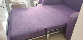 Sofá Cama Morado Tela