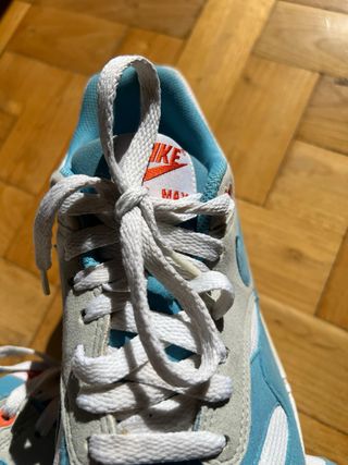 Nike Air Max 1 White Scuba blue Talla 43