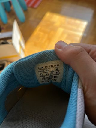 Nike Air Max 1 White Scuba blue Talla 43