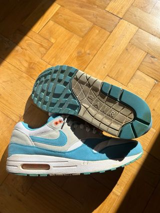 Nike Air Max 1 White Scuba blue Talla 43