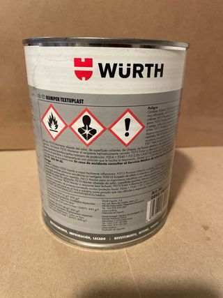 WURTH BUMPER TEXTUPLAST recuperador plástico negro