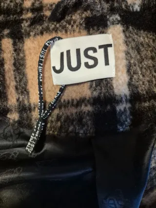 Giaccone donna JUST Beige/Nero Taglia XL