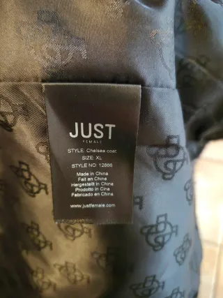 Giaccone donna JUST Beige/Nero Taglia XL