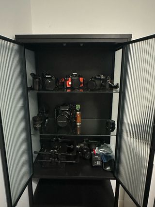 Vitrina Ikea Negra Cristal