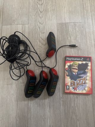 Buzz! PlayStation 2 + 4 mandos