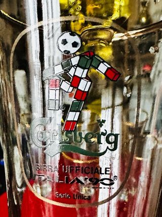6 Bicchieri Carlsberg Italia '90
