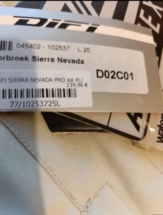 Pantalón Moto DIFI modelo Sierra Nevada Talla L