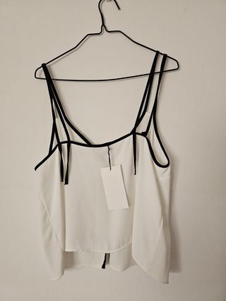 Top lencero Zara T. M con etiqueta