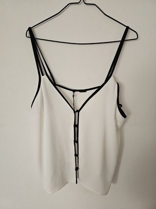Top lencero Zara T. M con etiqueta