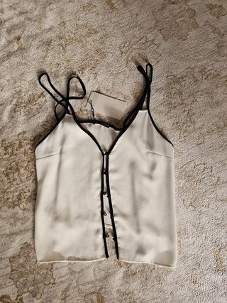 Top lencero Zara T. M con etiqueta