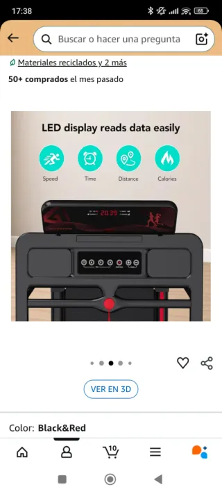 Cinta de andar plegable