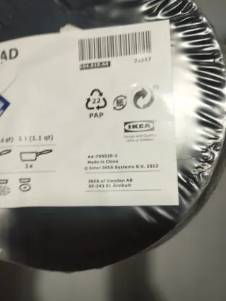 Set 3 padelle alte IKEA KAVALKAD