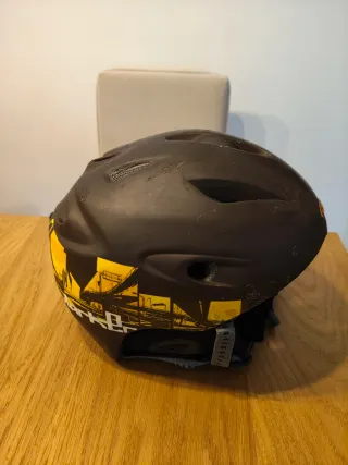 Casco Esquí Snow Market Negro Amarillo Talla L