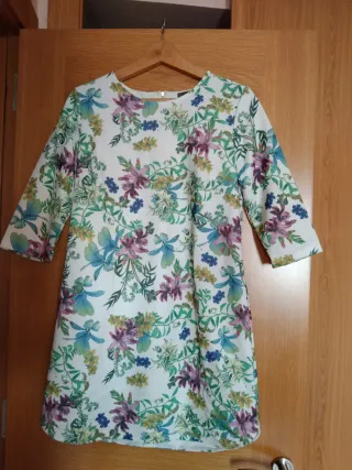 Vestido estampado floral mujer