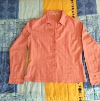 Camisa de mujer naranja/rosa