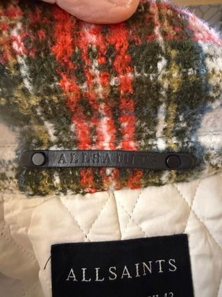 Abrigo All Saints cuadros largo