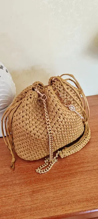 Borsa secchiello Bottega Veneta senape