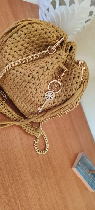 Borsa secchiello Bottega Veneta senape