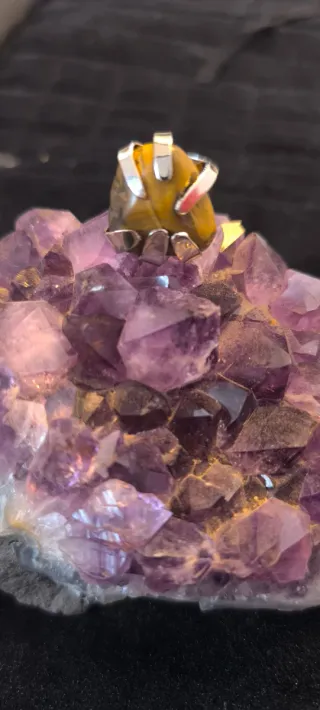 Anillo Artesanal Piedra Ojo de Tigre