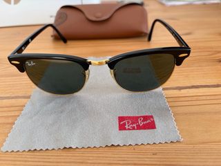 Ray-Ban Clubmaster Gafas de Sol Negro/Dorado