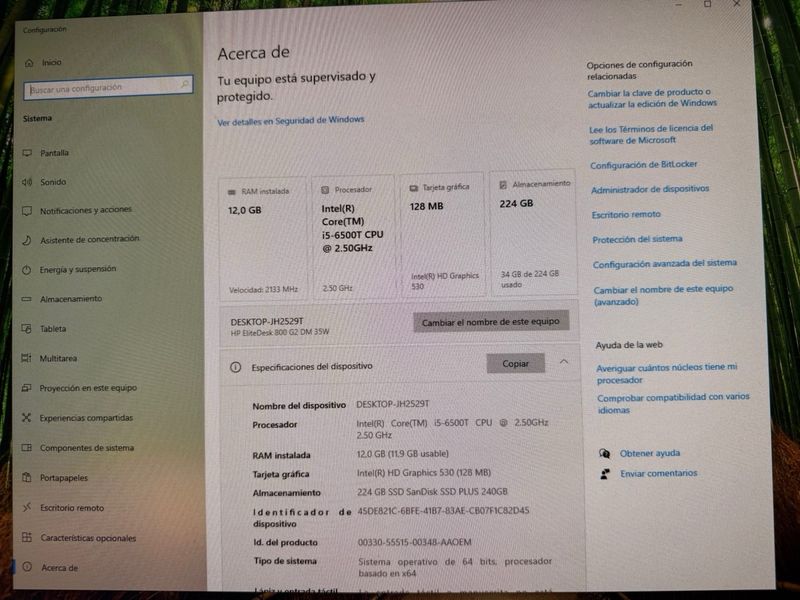HP EliteDesk 800 G2 Mini + Monitor LG afbeelding 7
