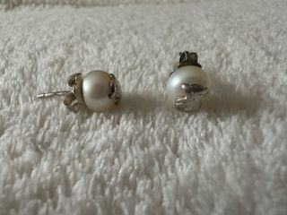 Pendientes Tous Perla Oso Plata