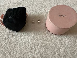 Pendientes Tous Perla Oso Plata