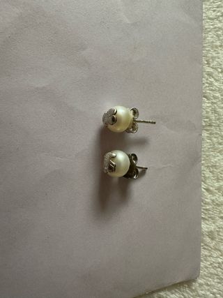 Pendientes Tous Perla Oso Plata