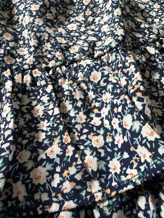 Falda estampada azul