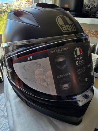 Casco Moto AGV K7 Mono Matt Black Talla M Nuevo