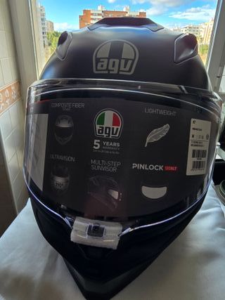 Casco Moto AGV K7 Mono Matt Black Talla M Nuevo
