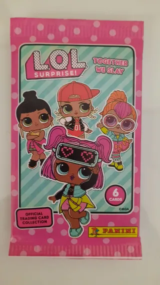 Lote sobres cromos Panini LOL, One Piece, Moana