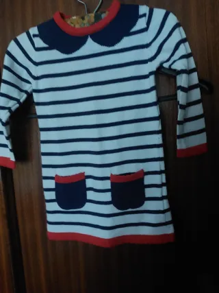 Vestido y bolero niña rayas