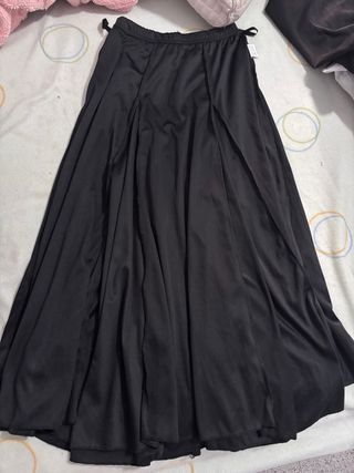 Falda flamenca negra talla 10