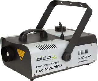 Ibiza - LSM1200PRO - Máquina de humo profesional REACONDICIONADO marcas minimas, de 1200W programable con DMX y mando a distancia - Negro