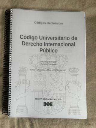 Código universitario de Derecho Internacional Pub