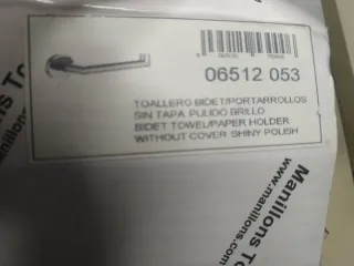 Portarrollos Baño Pulido Brillo -Manillons Torrent