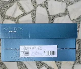 Geox Amphibiox Tenis Negro y Amarillo Waterproof