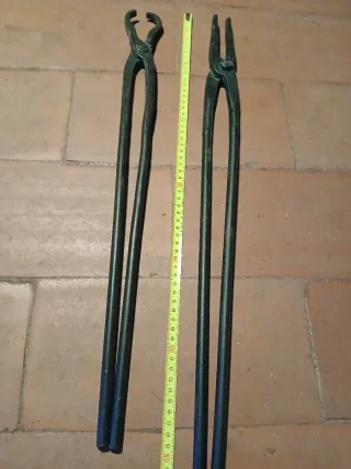 Pinze da fabbro antiche vintage 60 e 70 cm