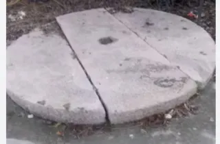 Piedra de molino de aceite antigua