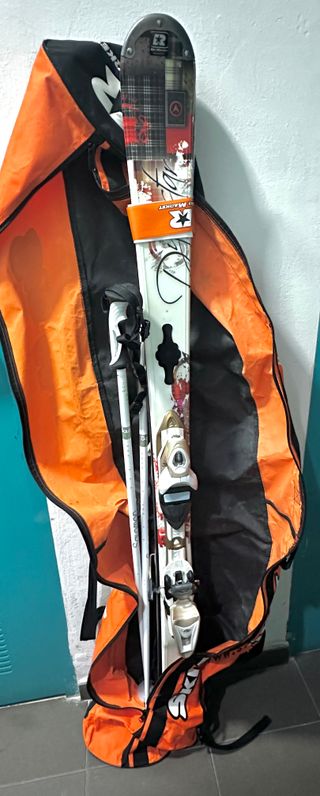 Pack de esquís mujer palos y bolsa