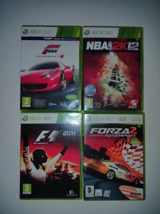 Lote Giochi Xbox 360: Forza, NBA 2K12, F1