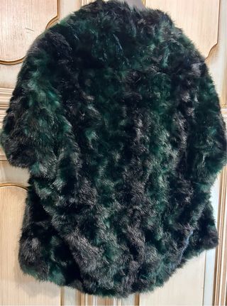 Giacca Pinko pelliccia sintetica verde/nera