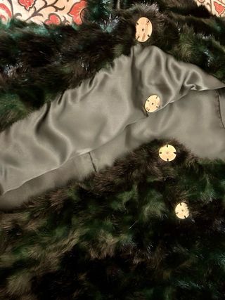 Giacca Pinko pelliccia sintetica verde/nera