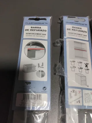 Barras de refuerzo para muebles