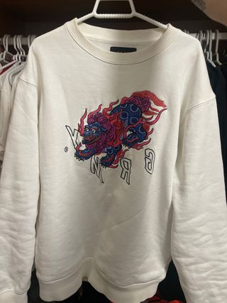 Sudadera Grimey Blanca con Diseño