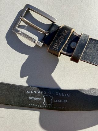 Cinturón Koroshi Negro Cuero Genuino