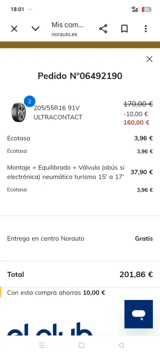 2 Llantas con neumáticos nuevos continental foto