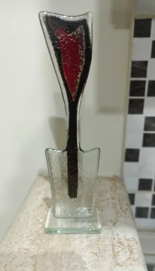 Scultura Tulipano in vetro di Maciej Habrat