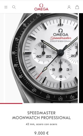 Omega Speedmaster Professional Blanco